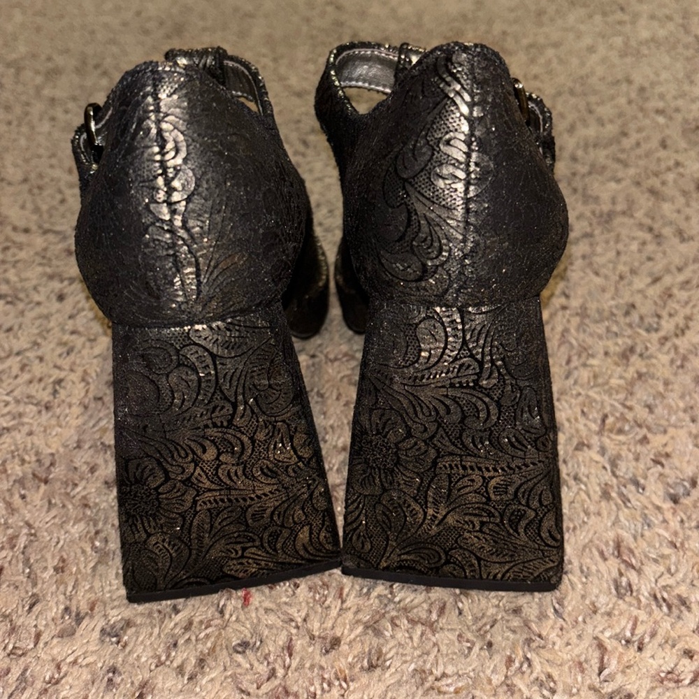 Circus NY by Sam Edelman Women's Kay Platform Black Pewter size 8.5 - Picture 8 of 11